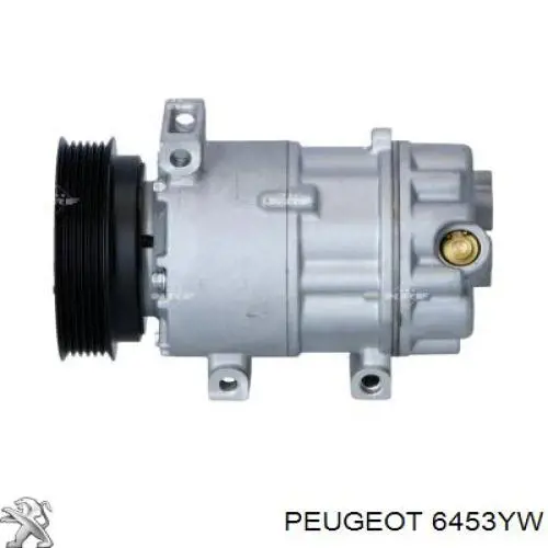 6453YW Peugeot/Citroen компрессор кондиционера