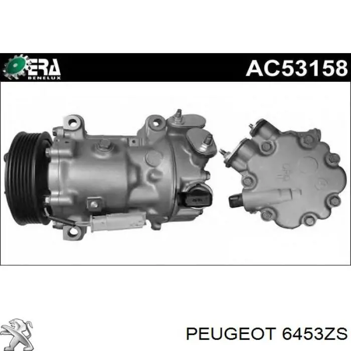 6453ZS Peugeot/Citroen компрессор кондиционера