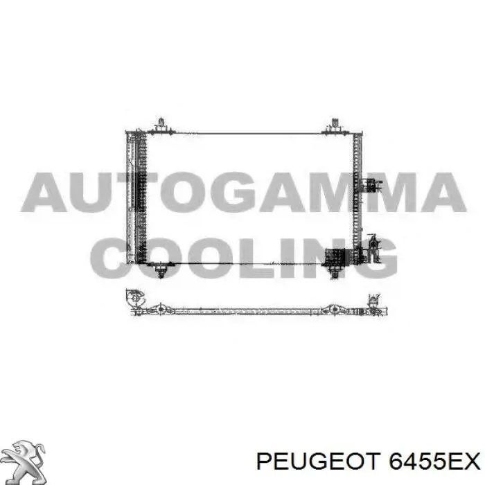 Конденсатор кондиционера Peugeot/Citroen 6455EX цена, от 77.41 USD