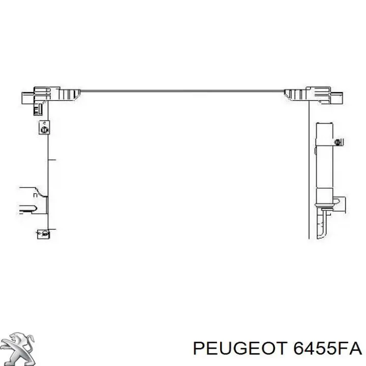 Радиатор кондиционера 6455FA Peugeot/Citroen