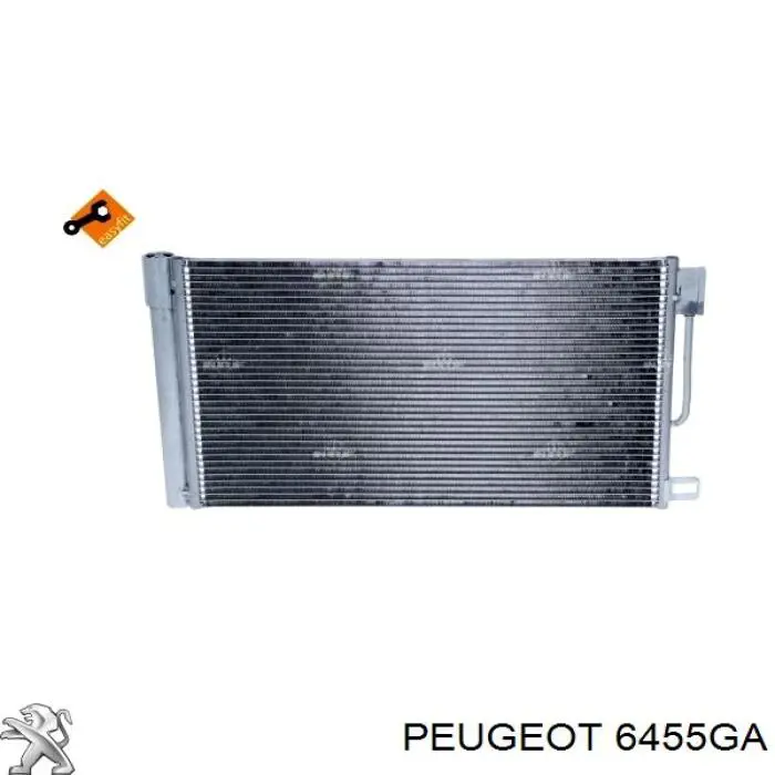 Condensador aire acondicionado 6455GA Peugeot/Citroen