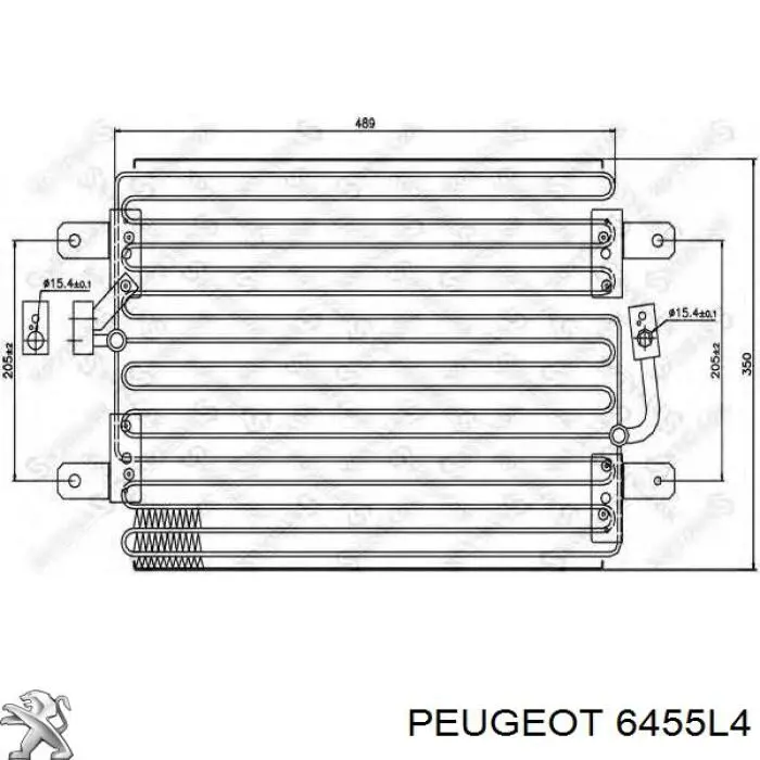 Конденсатор кондиционера Peugeot 205 II хэтчбек (20A, C) (1987 - 1998) цена, от 197.21 USD