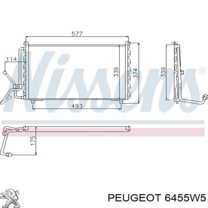 Конденсатор на Peugeot 405 I 15B