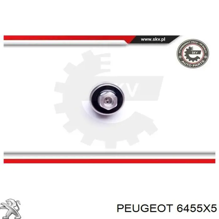 Presostato, aire acondicionado 6455X5 Peugeot/Citroen