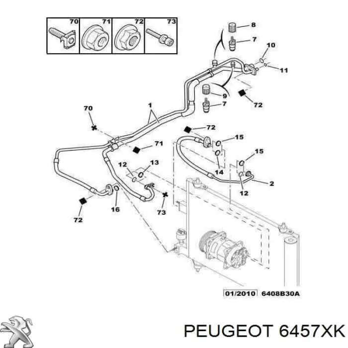  6457XK Peugeot/Citroen