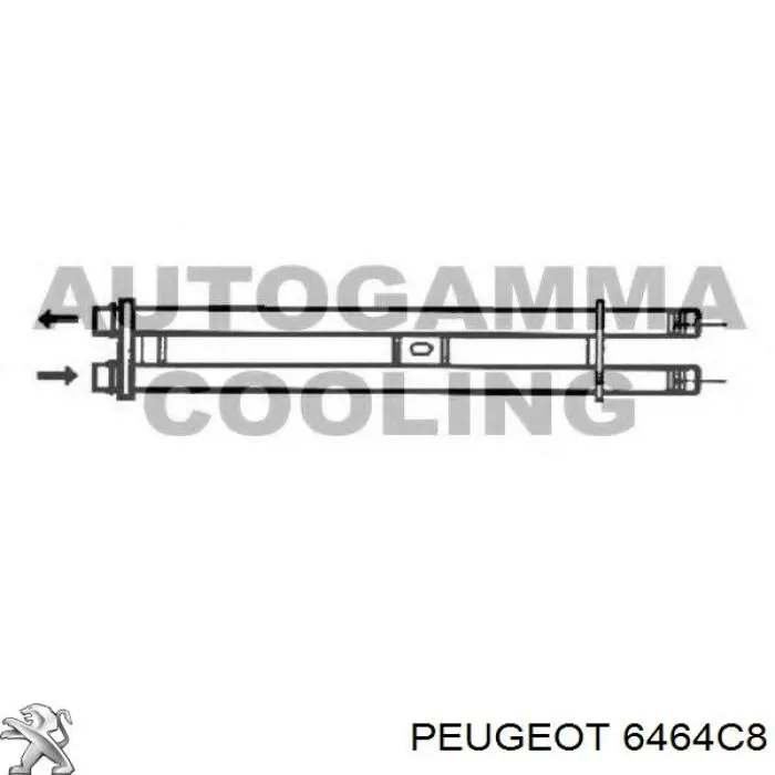 Радиатор печки 6464C8 Peugeot/Citroen