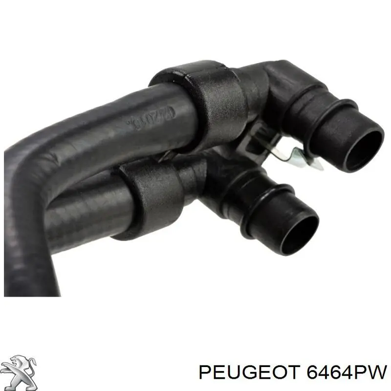 Шланг радиатора отопителя (печки), сдвоенный 6464PW Peugeot/Citroen