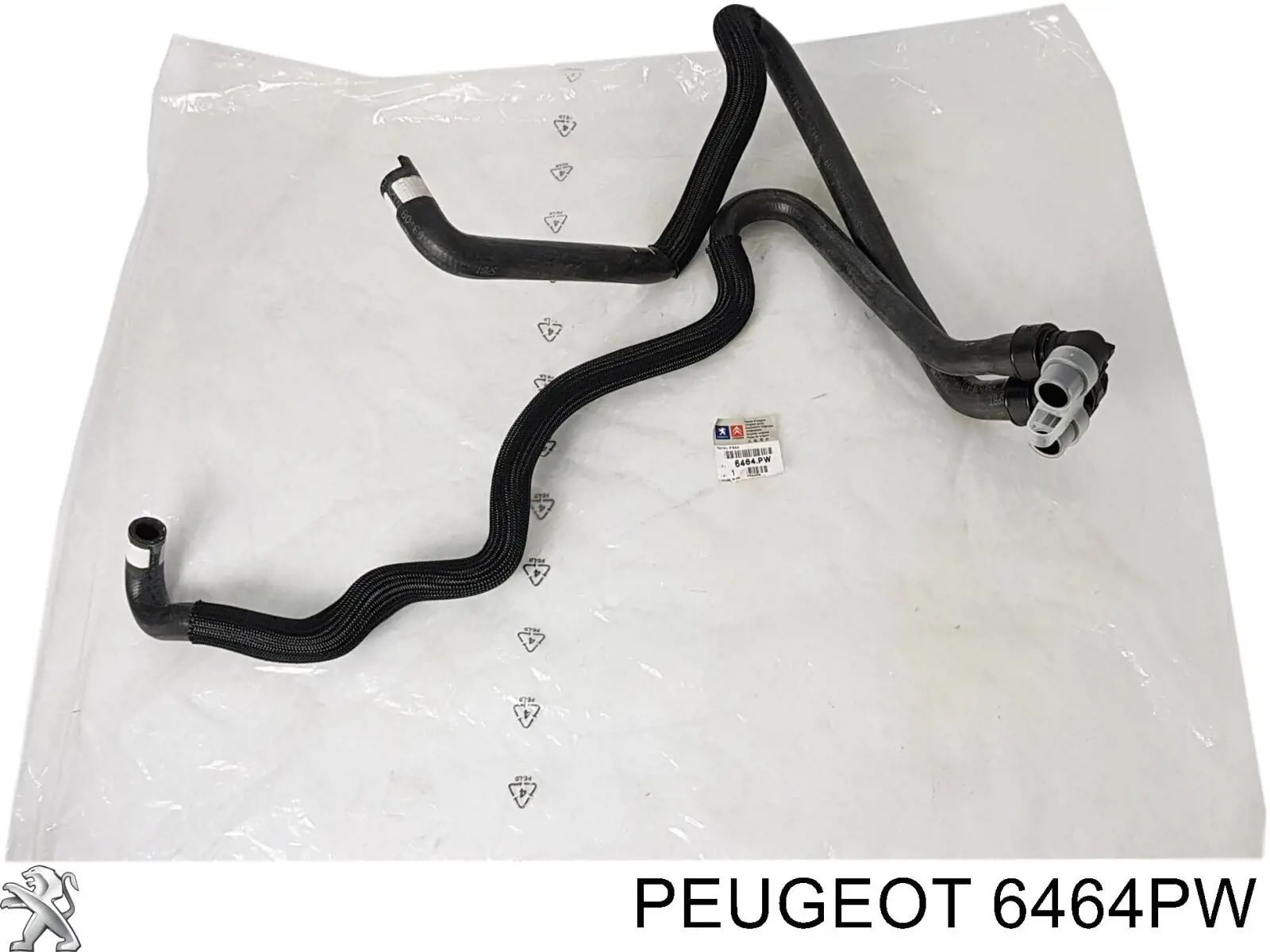 6464PW Peugeot/Citroen mangueira do radiador de aquecedor (de forno, dupla)