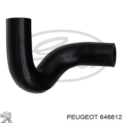 646612 Peugeot/Citroen шланг радиатора отопителя (печки, обратка)