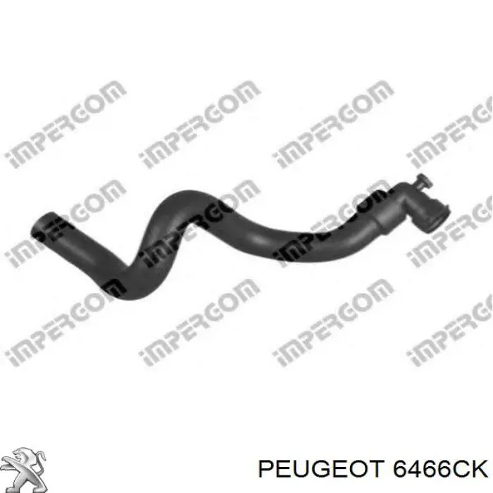 Шланг радиатора печки обратка Peugeot/Citroen 6466CK цена, от 14.90 USD