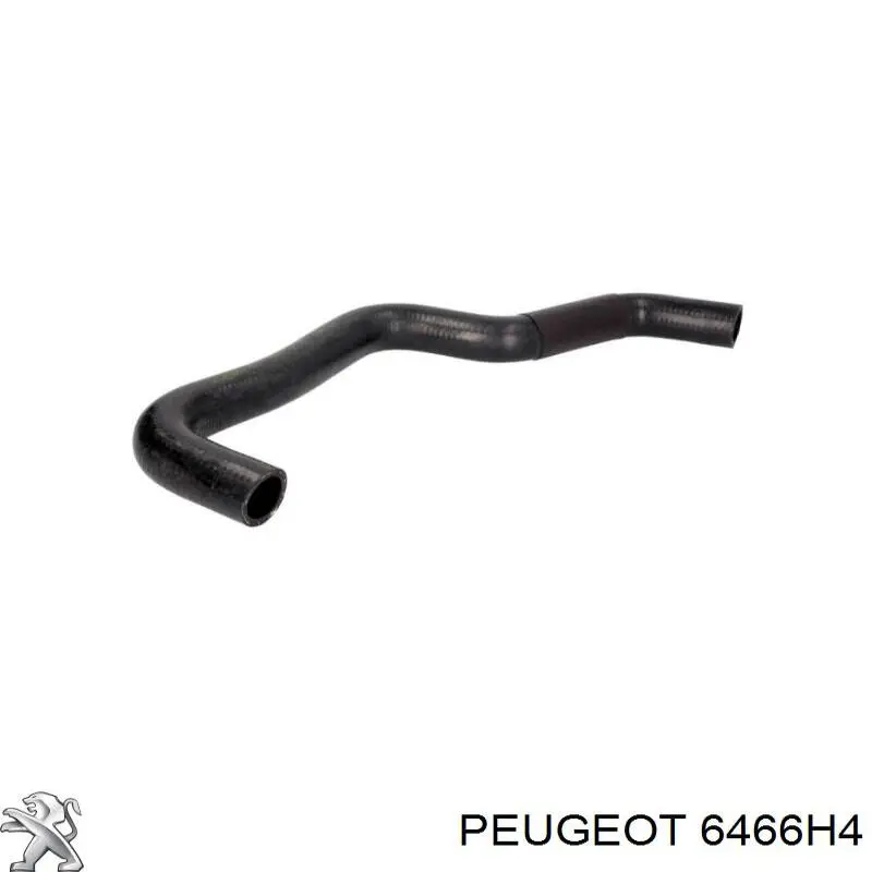 6466H4 Peugeot/Citroen шланг радиатора отопителя (печки, обратка)