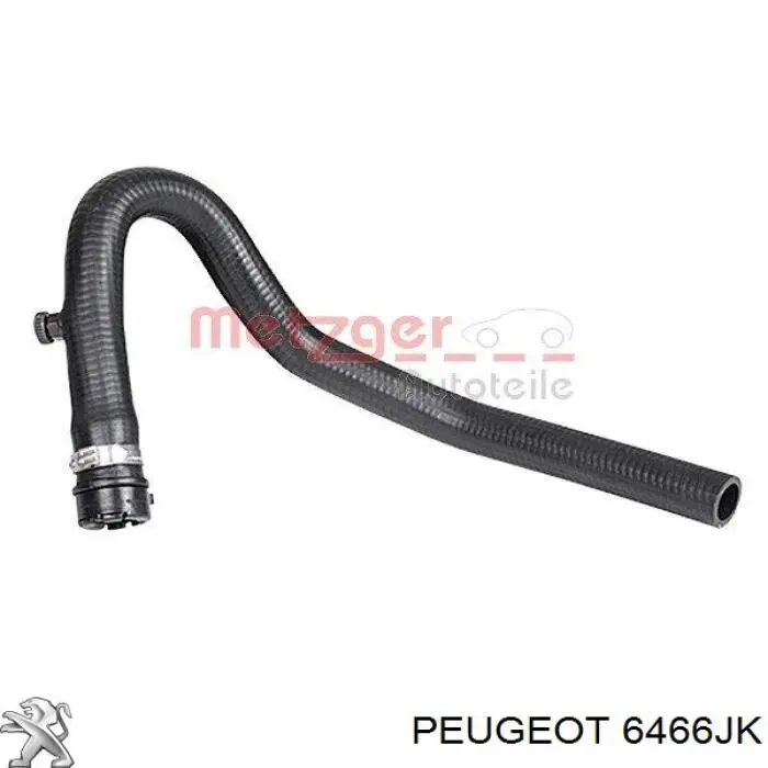 6466JK Peugeot/Citroen mangueira do radiador de aquecedor (de forno, linha de combustível de retorno)