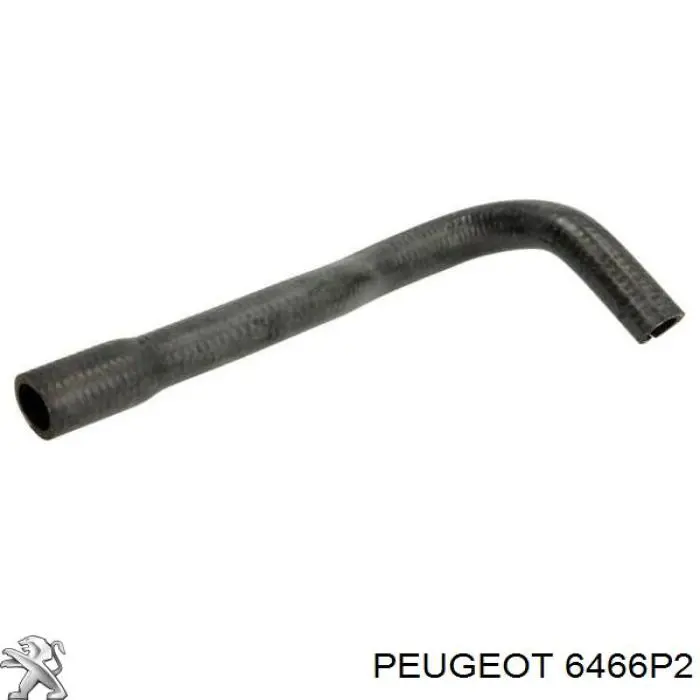 6466P2 Peugeot/Citroen шланг радиатора отопителя (печки, подача)