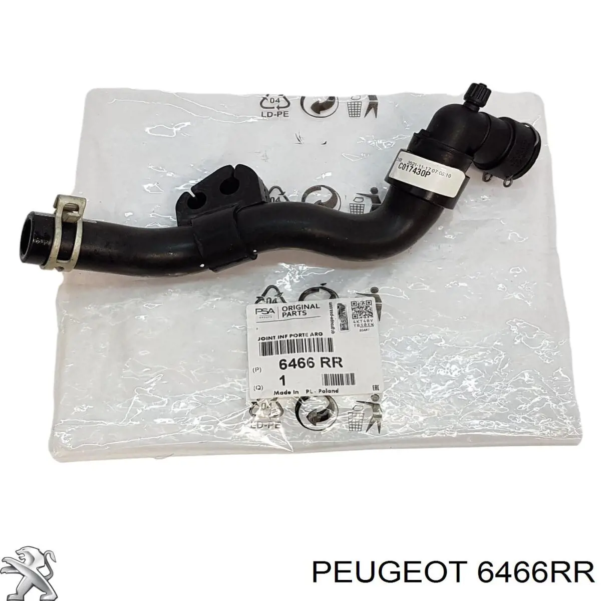 00006466RR Peugeot/Citroen mangueira do radiador de aquecedor (de forno, linha de combustível de retorno)