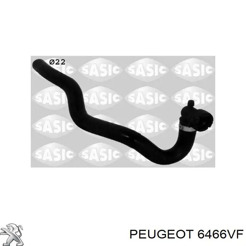 6466VF Peugeot/Citroen шланг радиатора отопителя (печки, подача)