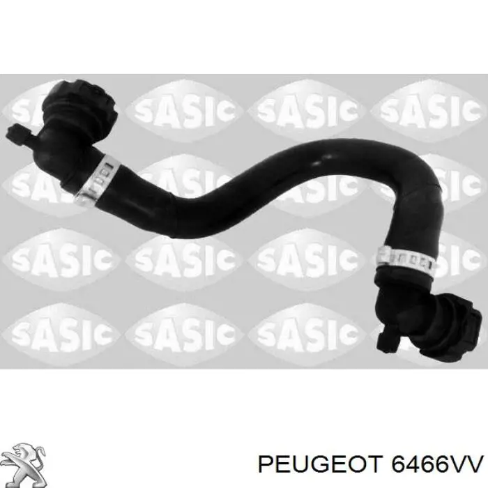 6466VV Peugeot/Citroen шланг радиатора отопителя (печки, обратка)