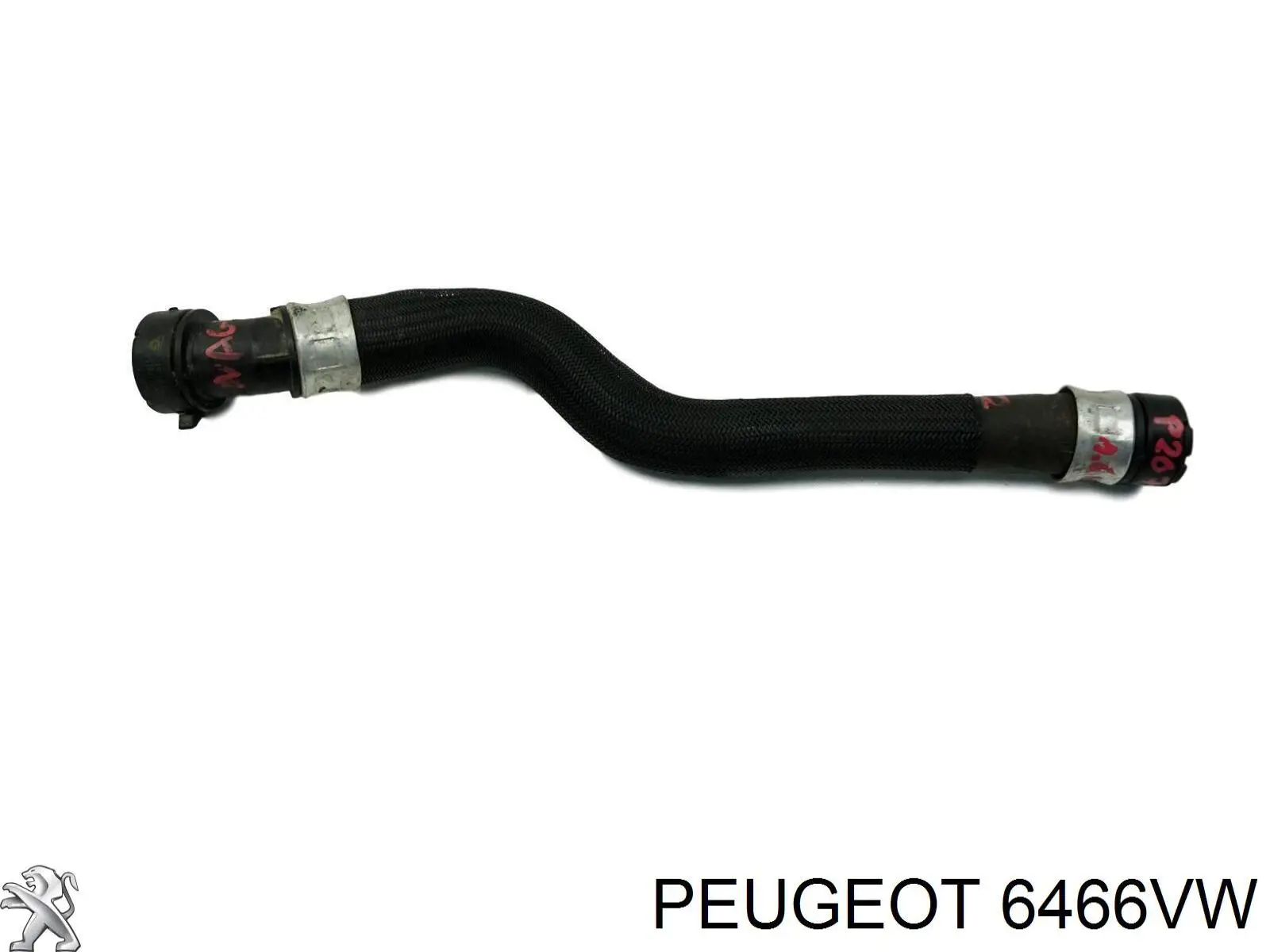 Патрубок радиатора 6466VW Peugeot/Citroen