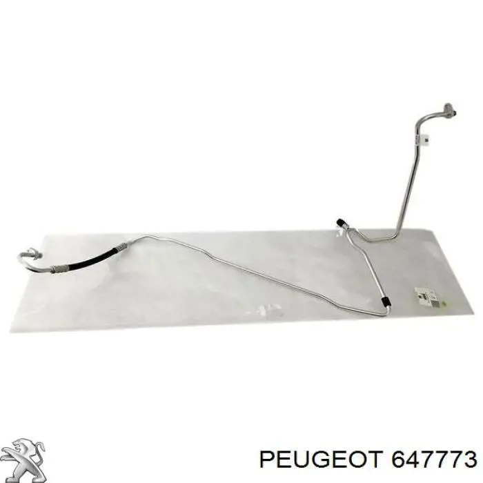 647773 Peugeot/Citroen mangueira de aparelho de ar condicionado, desde o radiador até o vaporizador