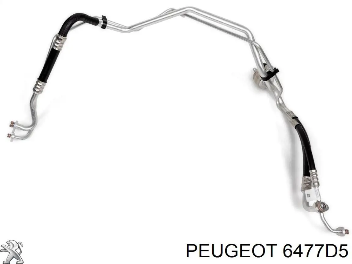 6477D5 PEUGEOT Tubería de baja / alta presión, aire acondicionado, de condensador a evaporador original y equivalente