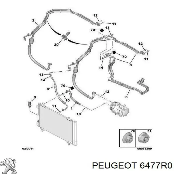 6477R0 Peugeot/Citroen 