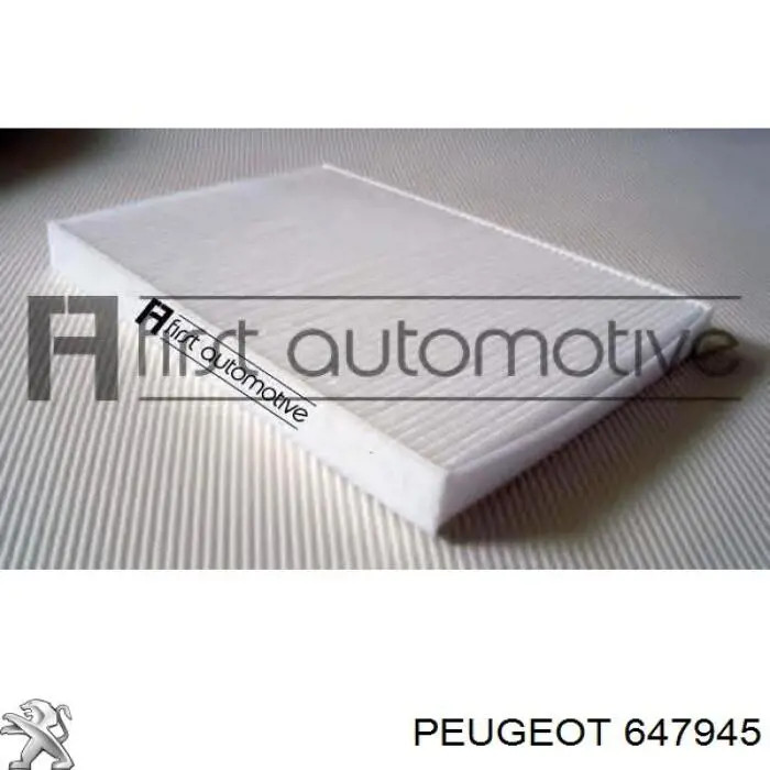 Фильтр воздушный отопителя Peugeot/Citroen 647945 цена, от 12.11 USD