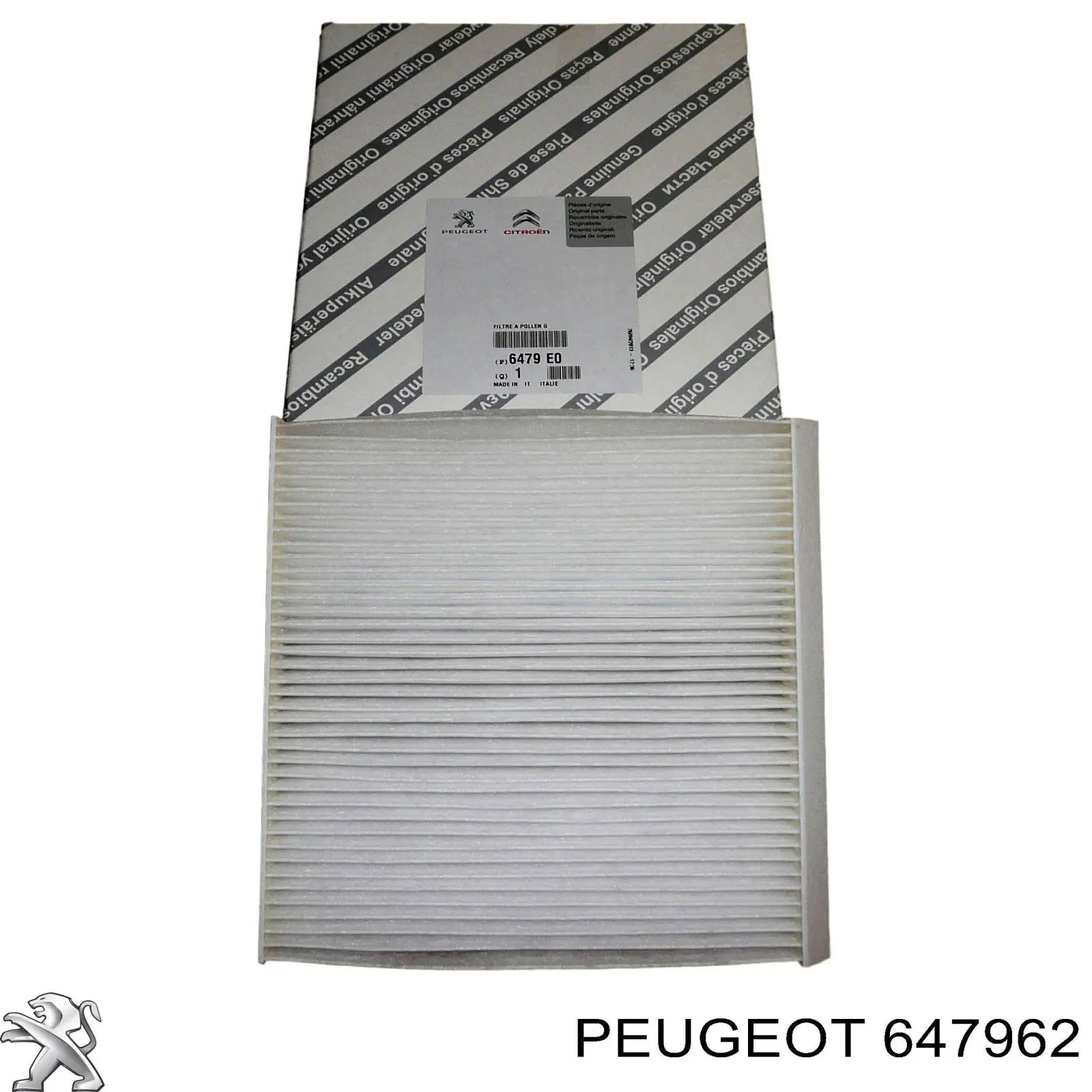 647962 Peugeot/Citroen фильтр салона