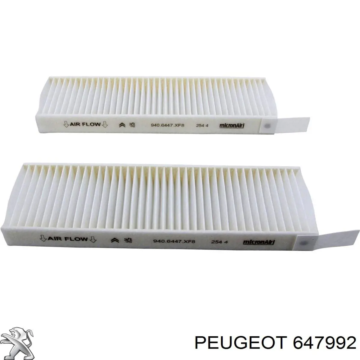 647992 Peugeot/Citroen Внутрисалонный фильтр