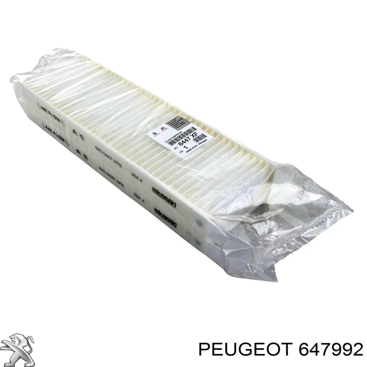 Фильтр воздушный отопителя Peugeot/Citroen 647992 цена, от 6.96 USD