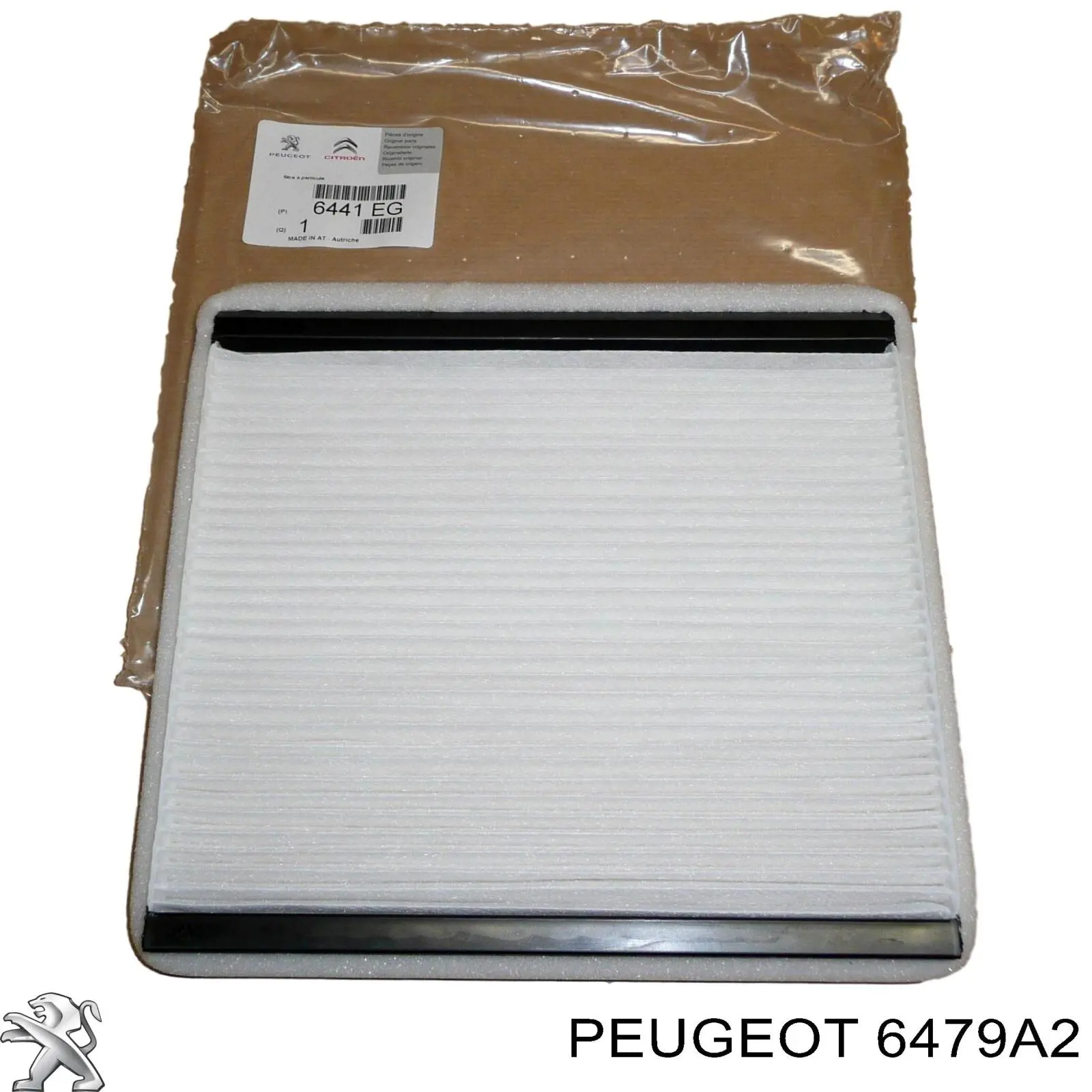 Купить 6479A2 Peugeot/Citroen Фильтр салона угольный