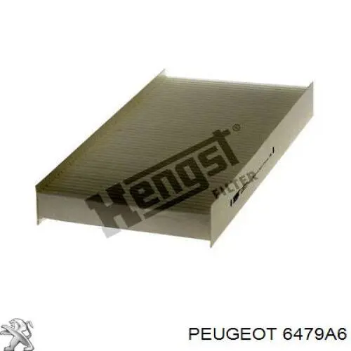 Фильтр воздушный отопителя Peugeot/Citroen 6479A6 цена, от 7.45 USD
