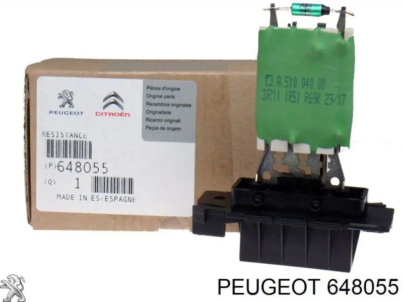 Резистор печки 648055 Peugeot/Citroen