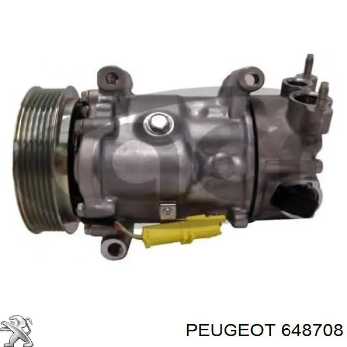 Compresor de aire acondicionado 648708 Peugeot/Citroen
