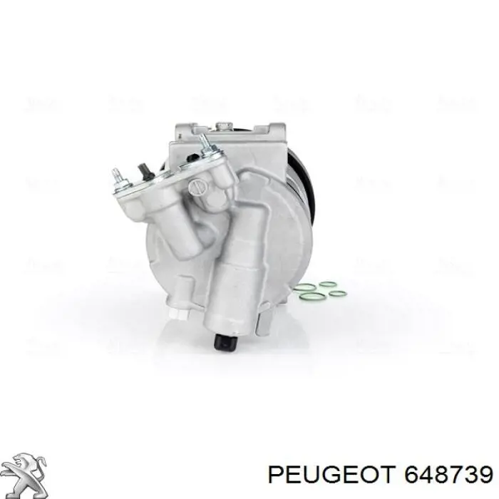 Compresor de aire acondicionado 648739 Peugeot/Citroen