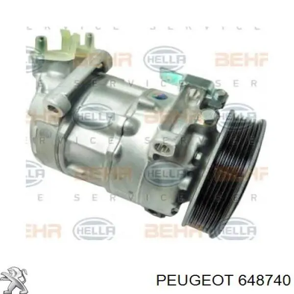 Compresor de aire acondicionado 648740 Peugeot/Citroen
