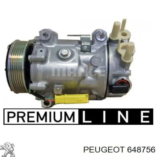 648756 Peugeot/Citroen компрессор кондиционера