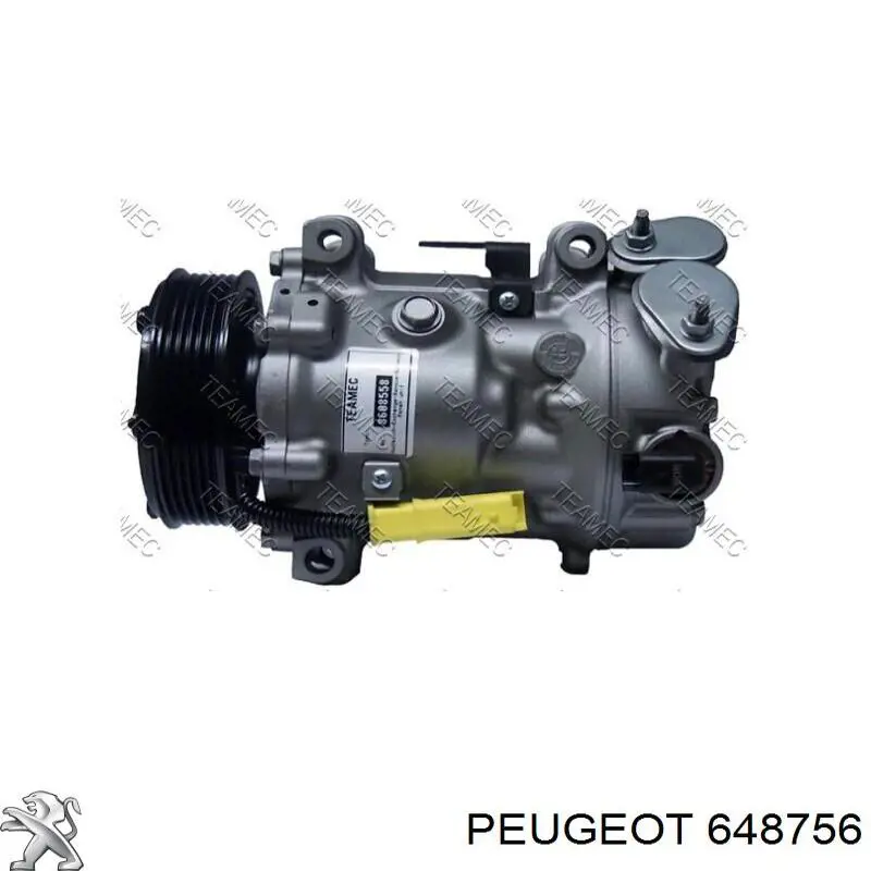 Компрессор кондиционера 648756 Peugeot/Citroen