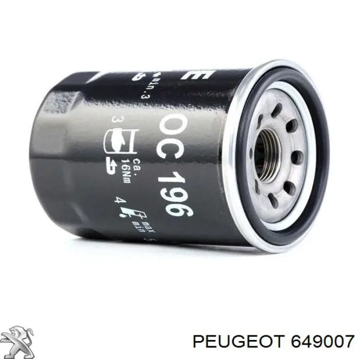 Filtro de aceite 649007 Peugeot/Citroen