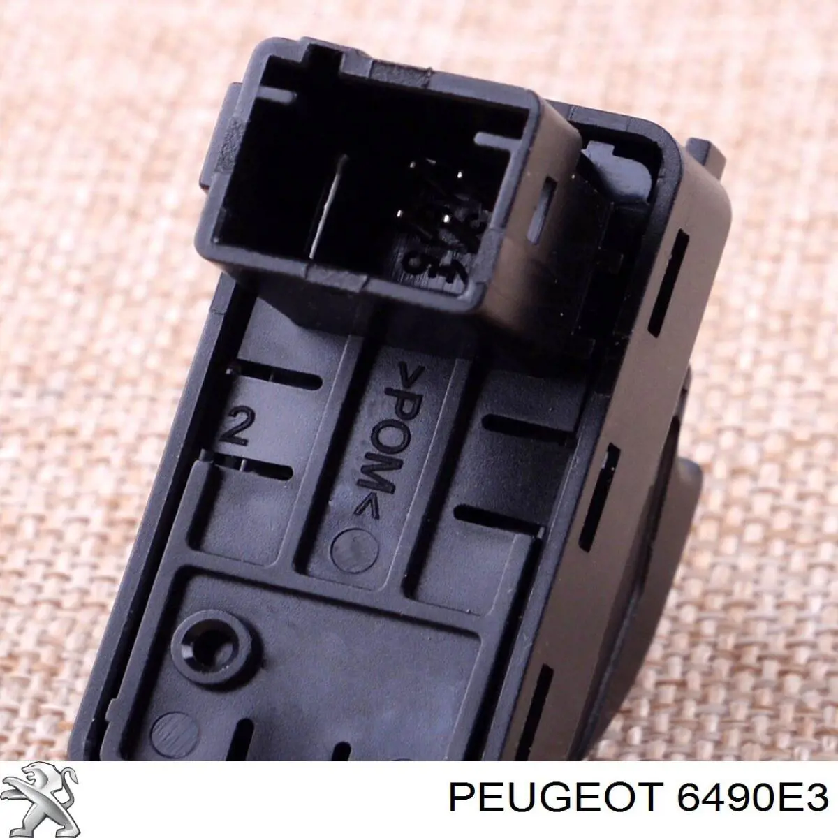 6490E3 Peugeot/Citroen botão dianteiro direito de ativação de motor de acionamento de vidro