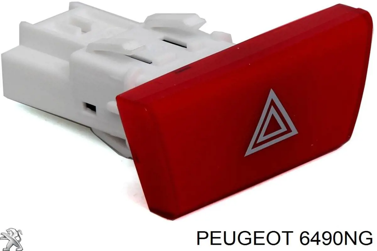 6554KW Peugeot/Citroen botão de ativação do sinal de emergência