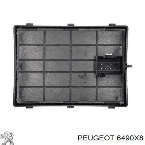 6490X8 Peugeot/Citroen unidade de botões dianteira esquerda de controlo de elevador de vidro