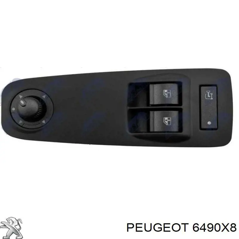 Кнопочный блок управления стеклоподъемником передний левый 6490X8 Peugeot/Citroen