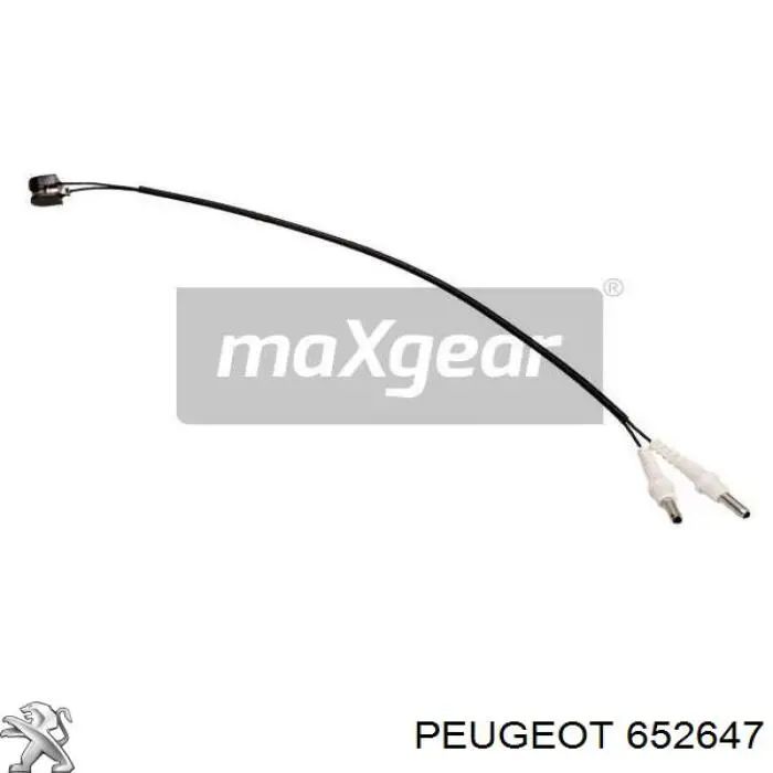 652647 Peugeot/Citroen датчик износа тормозных колодок передний