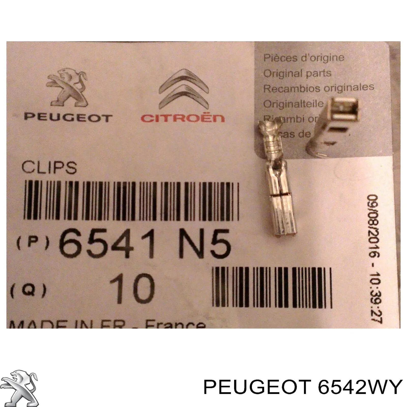 6542WY Peugeot/Citroen botão dianteiro esquerdo de ativação de motor de acionamento de vidro