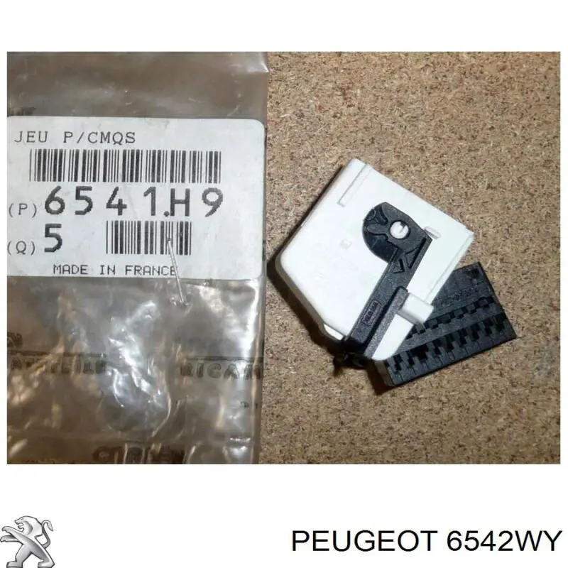 Купить 6542WY Peugeot/Citroen Кнопка включения мотора стеклоподъемника передняя левая