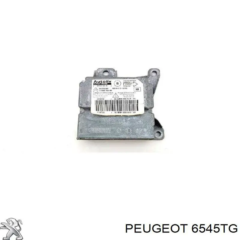 6545TG Peugeot/Citroen módulo processador de controlo da bolsa de ar (centralina eletrônica airbag)