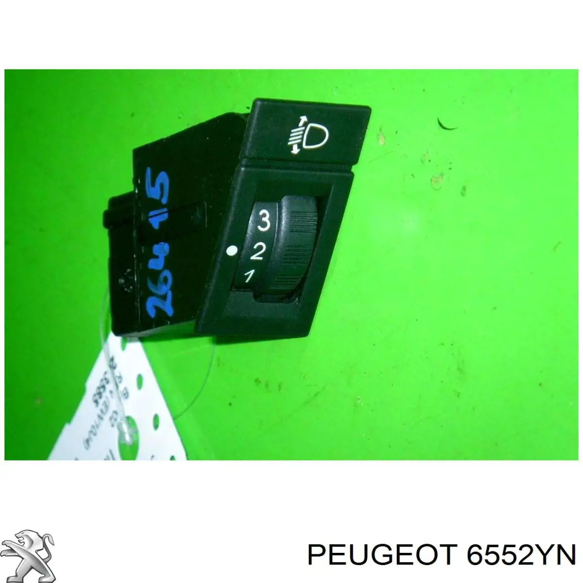 6552YN Peugeot/Citroen Кнопка корректора фар