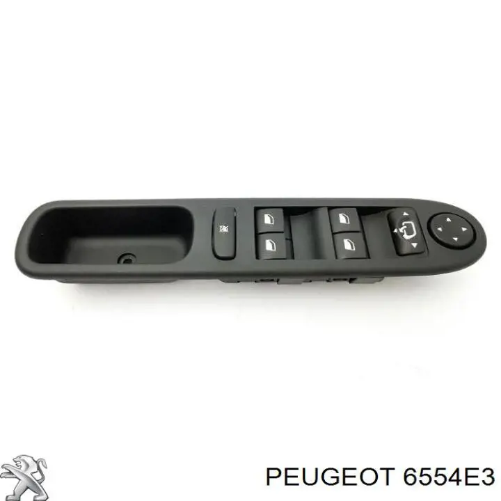 Кнопочный блок управления стеклоподъемником передний левый 6554E3 Peugeot/Citroen