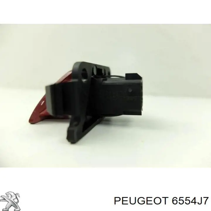 Botão de ativação do sinal de emergência para Peugeot 307  3A, 3C
