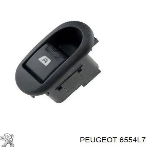 6554L7 Peugeot/Citroen botão dianteiro direito de ativação de motor de acionamento de vidro