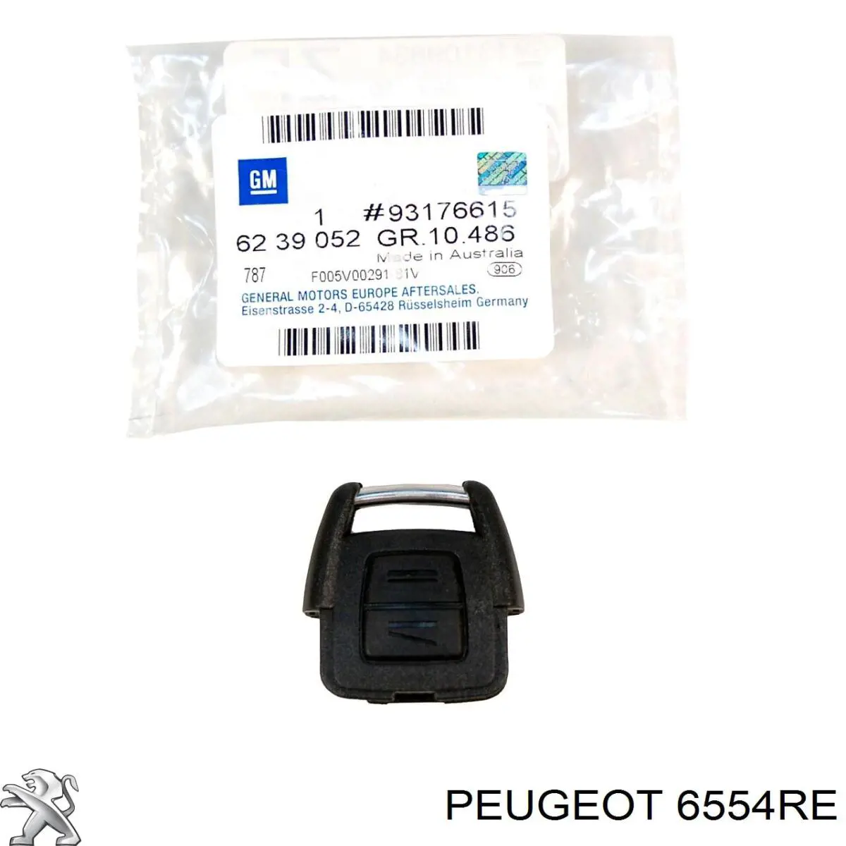 Брелок управления сигнализацией Peugeot/Citroen 6554RE цена, от 247.55 USD